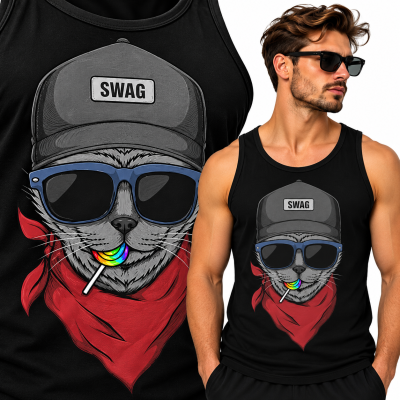 TANK TOP ZWIERZĘTA  SWAGCAT